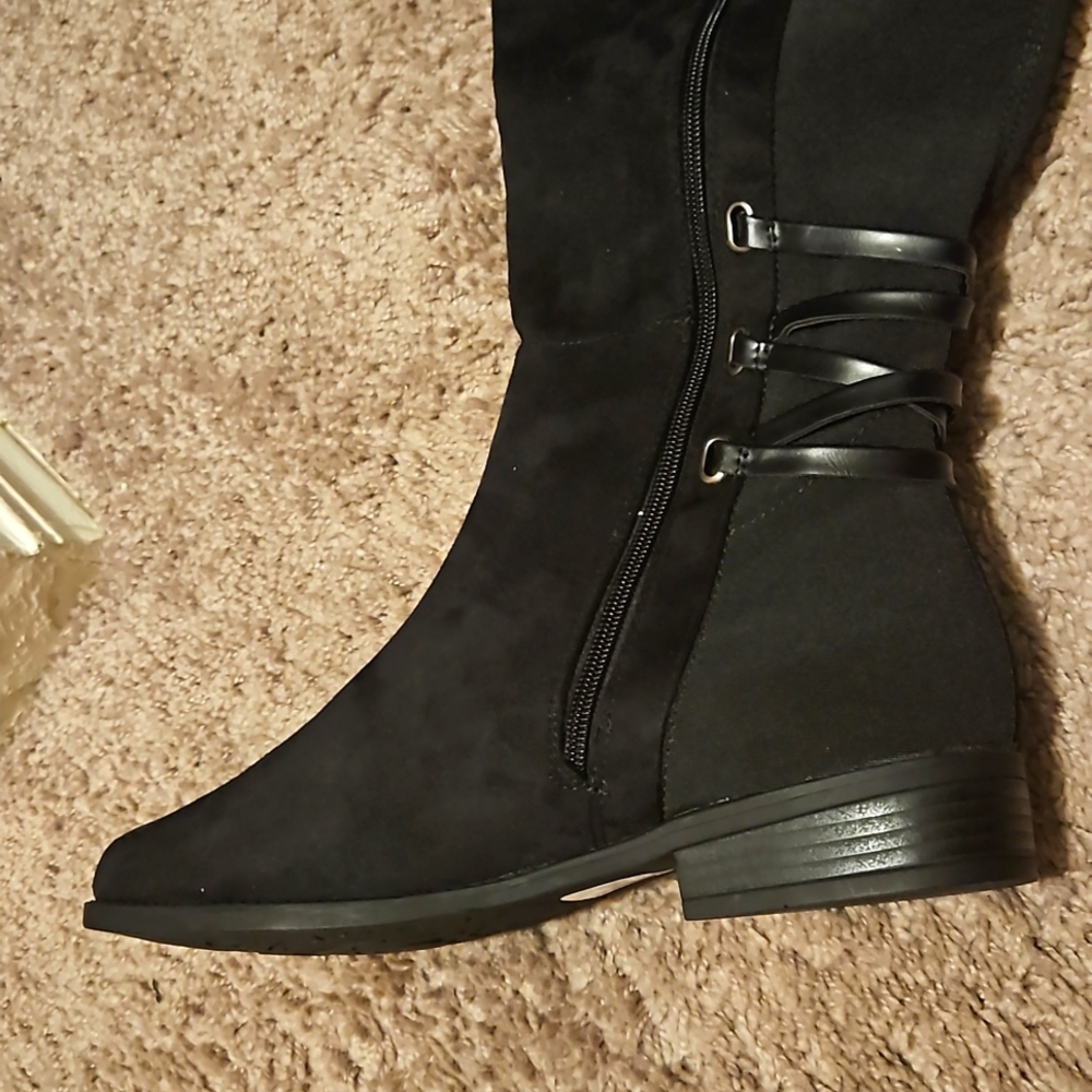 Knee High Black Boots Never Worn